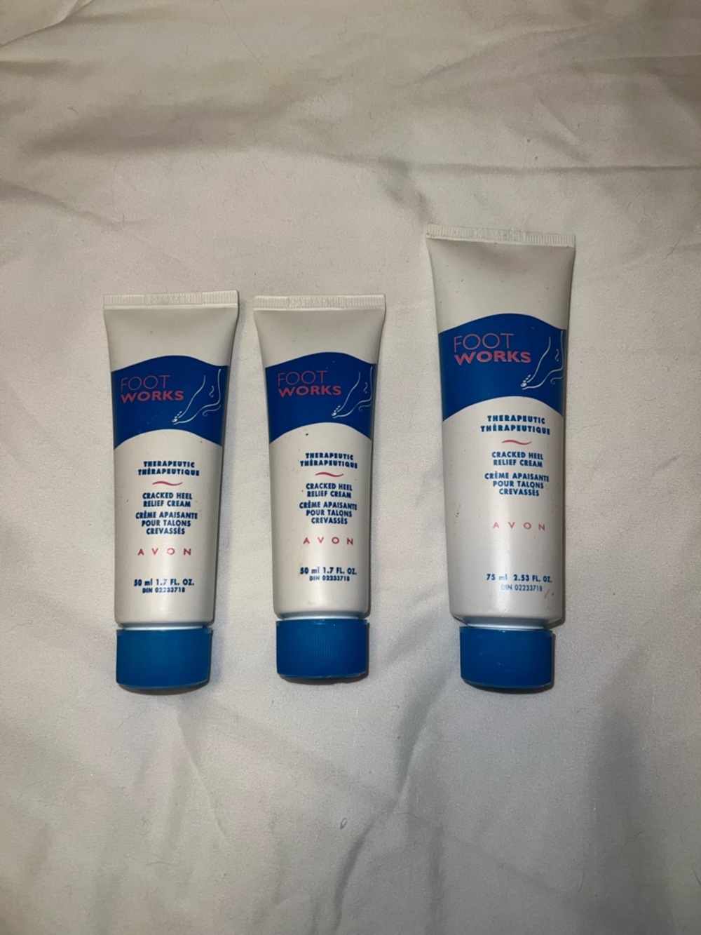 Avon Foot Works Therapeutic Cracked Heel Relief Cream Bundle